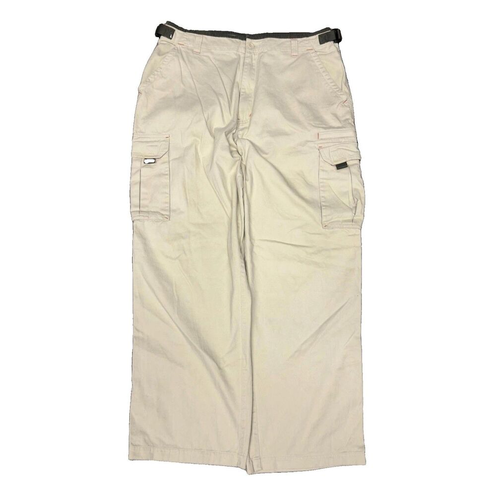 No Boundaries Cargo Pants Mens 34x30 Baggy Utility Workwear Canvas Y2K Skater